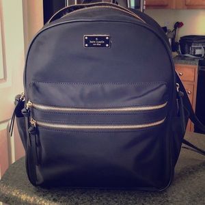 Authentic Kate Spade Large Black Nylon Backpack
